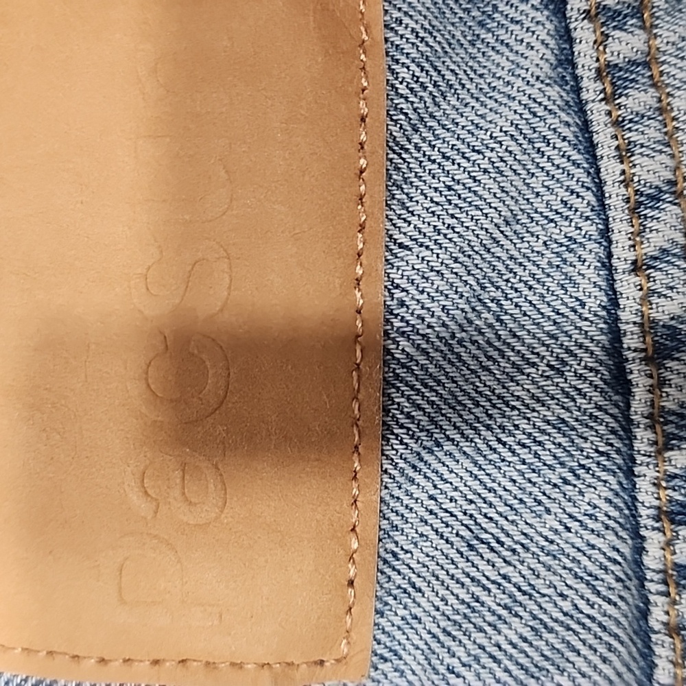 PacSun Vintage Cut Off Blue Denim Shorts. 27 - Picture 7 of 11